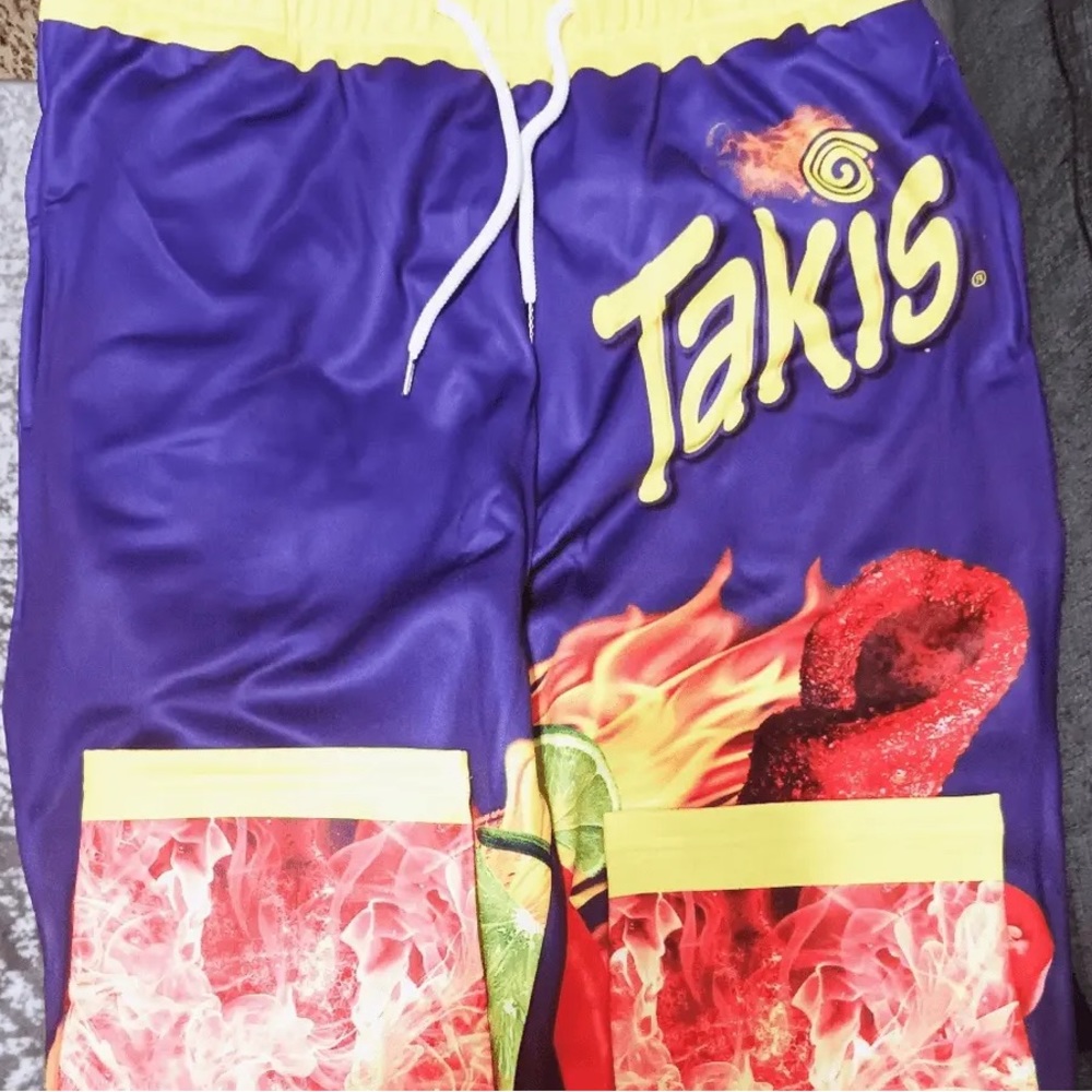 Takis Large draw string sweat pants Unisex
